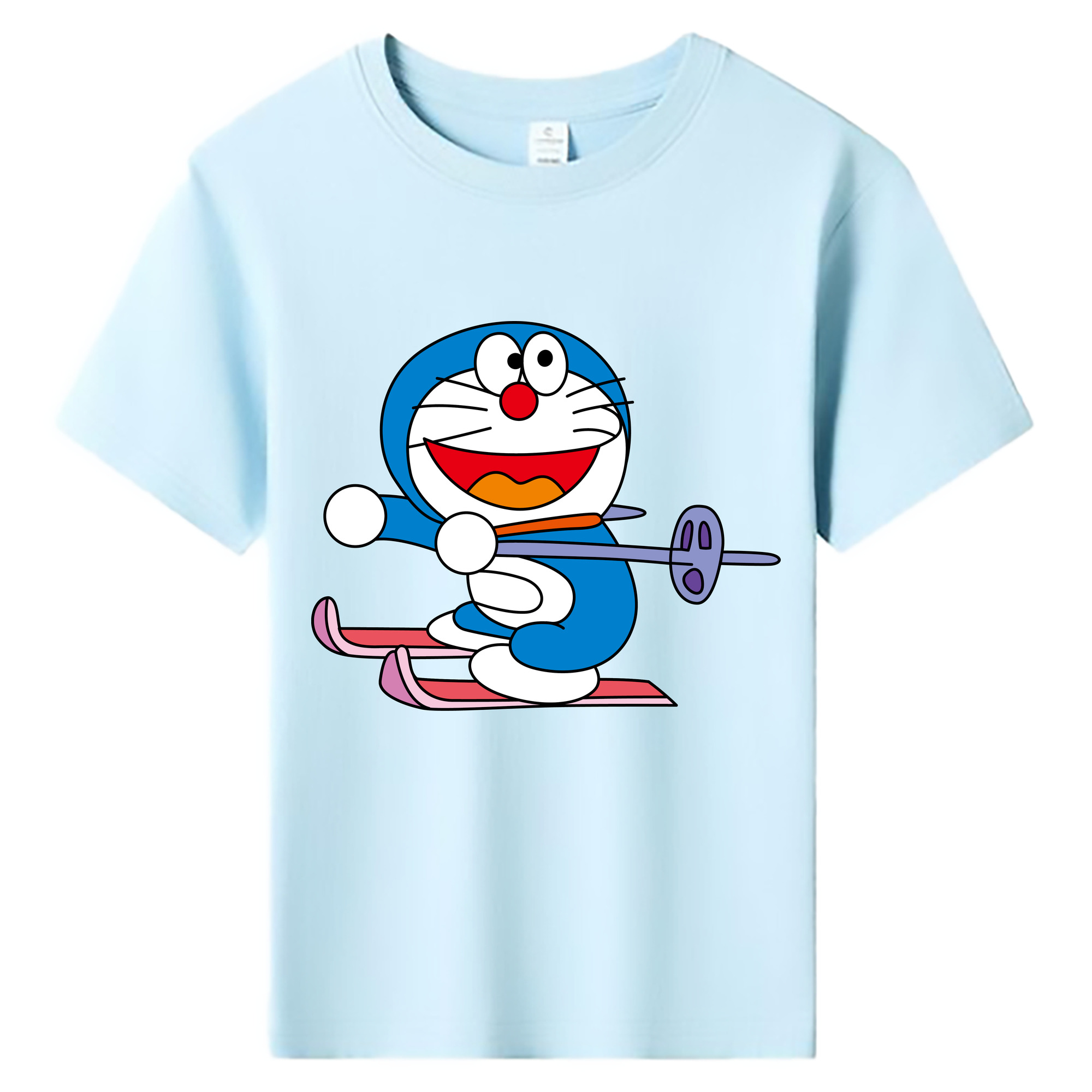 （画像用） ドラえもん Doraemon 綿100％キッズTシャツ（フロントプリント）